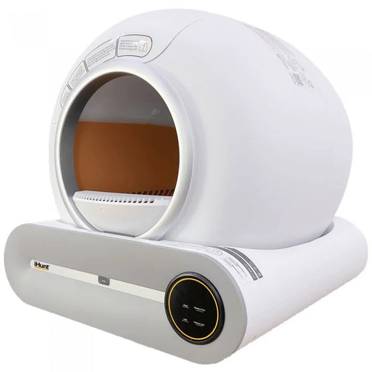 Litiera Automata iHunt Smart Cat Litter pentru pisici, auto-curatare, sterilizare, aplicatie mobila