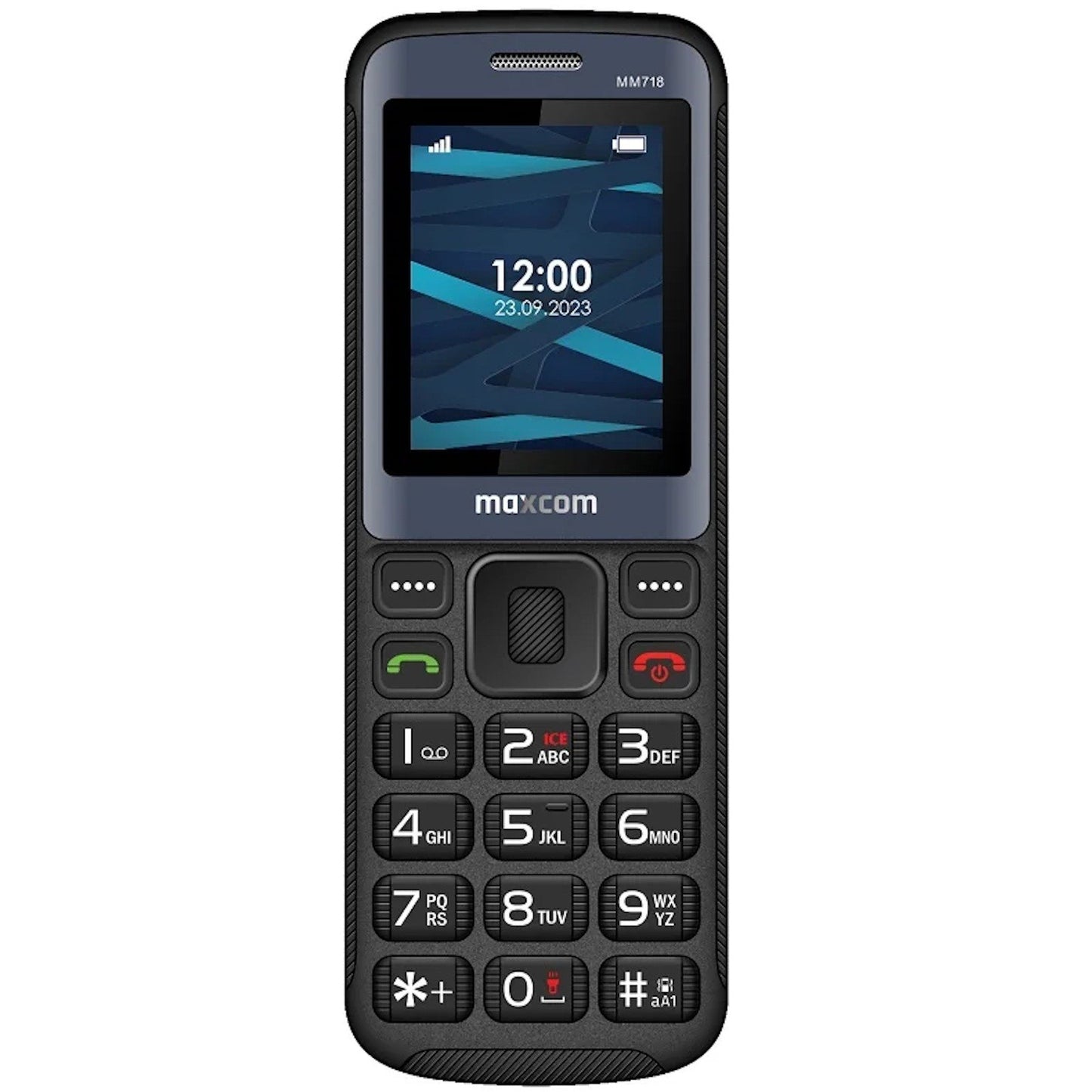 Telefon mobil Dual SIM Maxcom Classic MM718L VoLTE 4G, Black / Telefon taste / Telefon Seniori , batrani