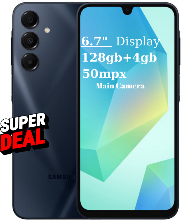 Telefon mobil Samsung Galaxy A16, Dual SIM, 4GB RAM, 128GB, 4G, Blue Black